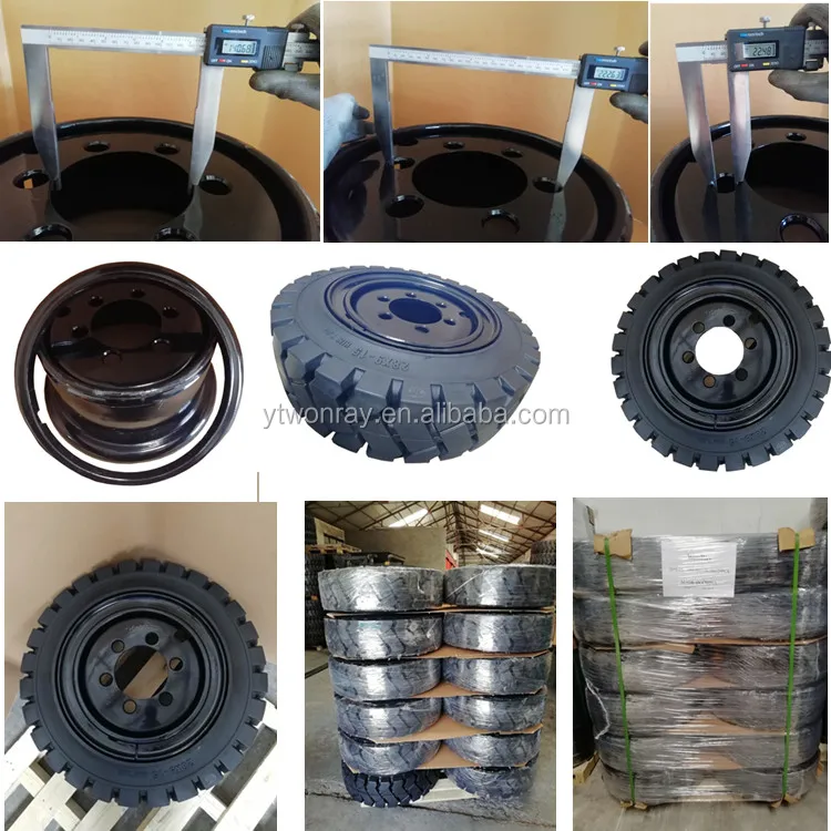 Forklift spare parts 8.15-15 28x9-15 elastic solid tires for caterpillar