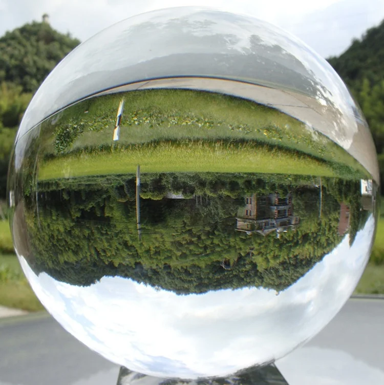 Clear glass ball 250mm 260mm 400mm large decorative crystal ball
