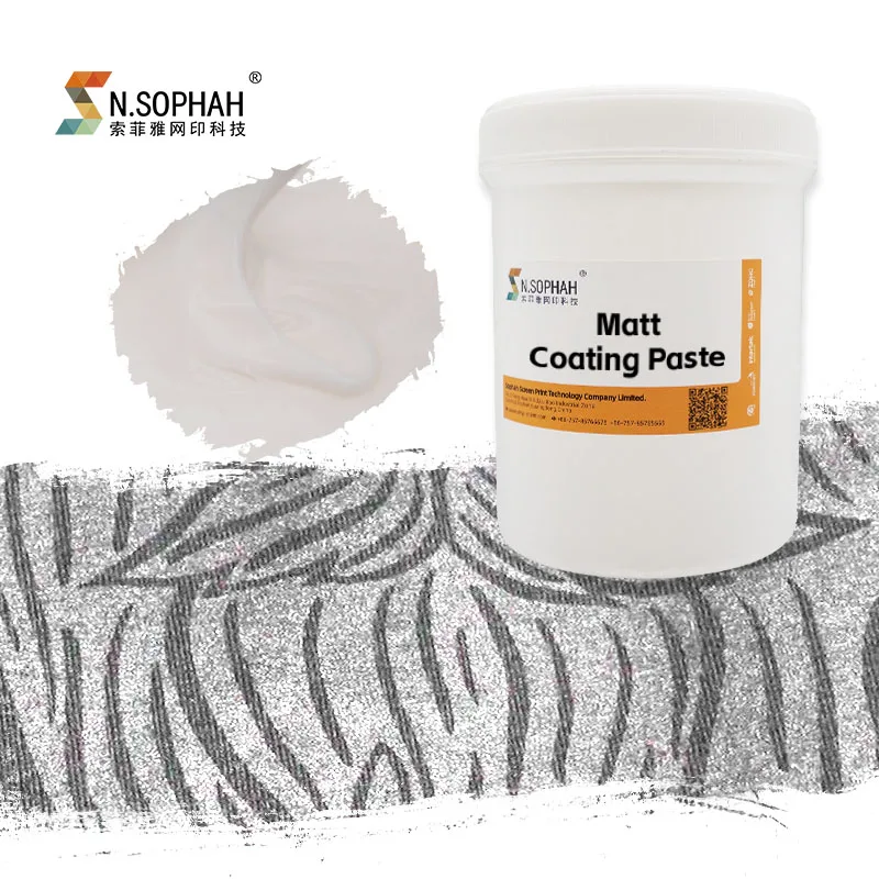 Hot Sales Matt Surface Printing Coating Screen Printing Matt Coating Paste