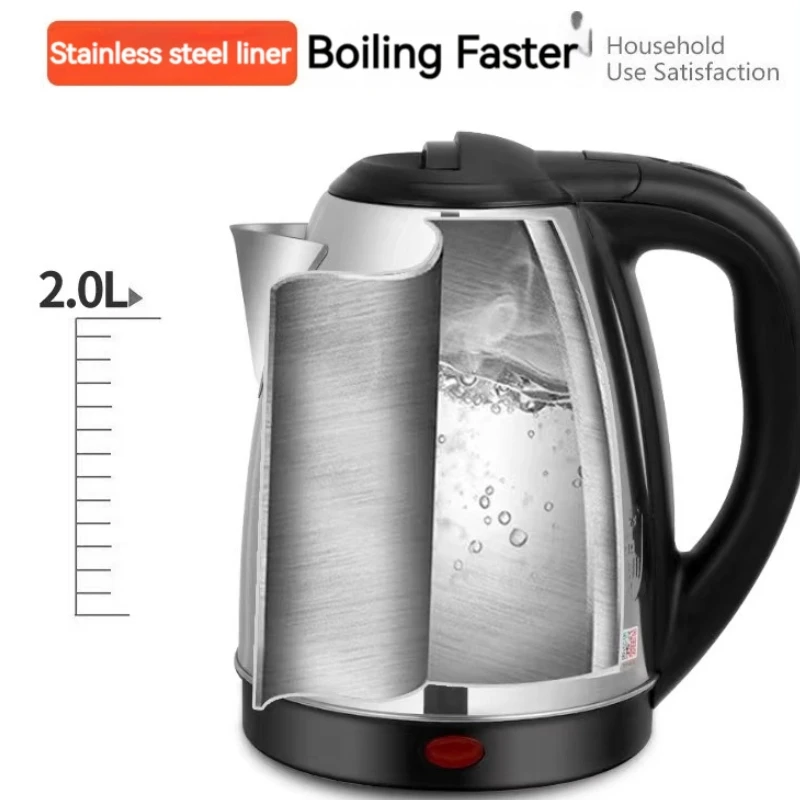 In stock 1500W 1.8L 201 Steel Tea Water Electric Kettle stainless steel kettle