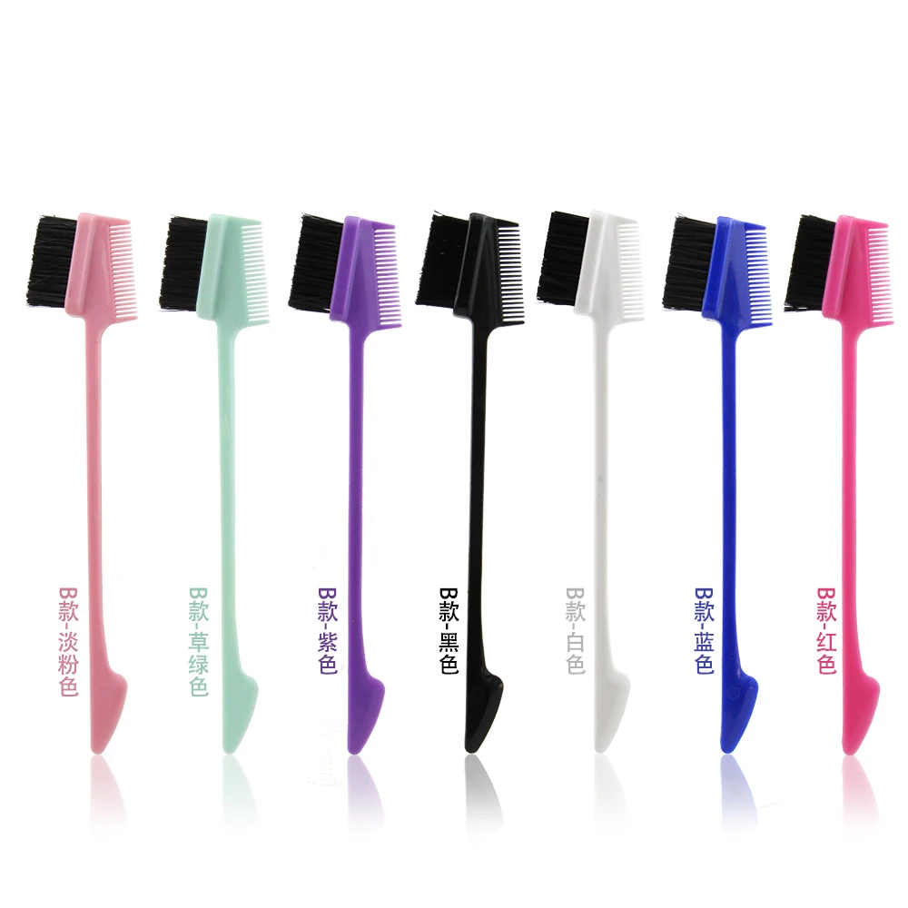 Super Low Price Masterlee Custom logo  Multiple Color Nylon Hair Edge Brush  Cleaning  Edge Brush 3 in 1 Edge Control Brush