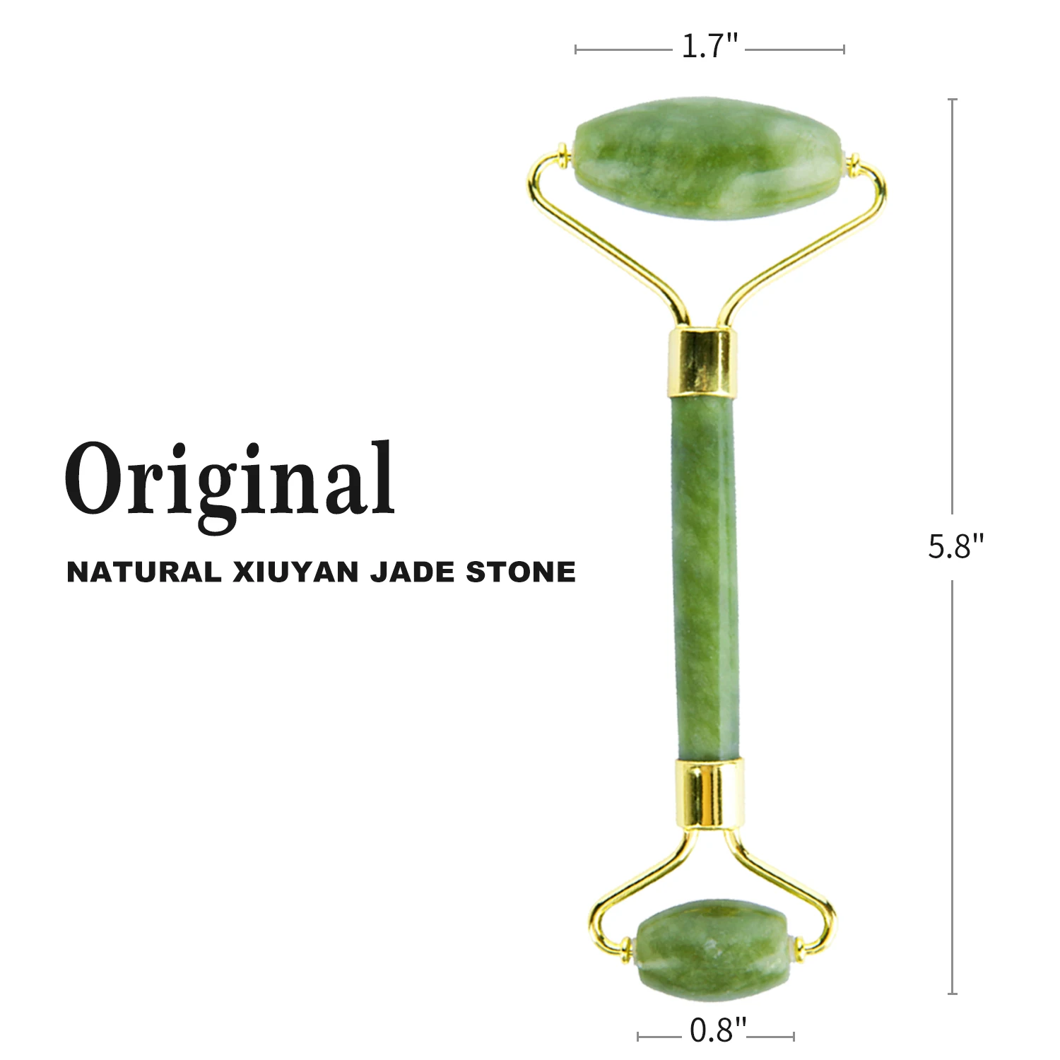 Amazon Hot-selling Dark Green Jade Roller Jade Facial Roller Massager Roller Jade for Face