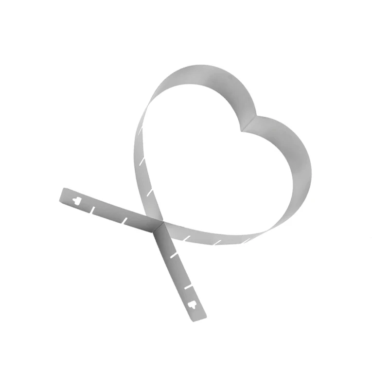 Heart Shaped Cake Mold Adjustable Telescopic Mousse Ring Stainless Steel Cake Rings