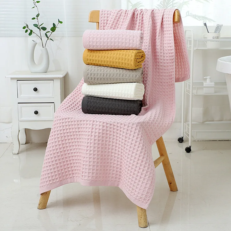 Waffle Towel Absorbent Fashion Home Towel Skin-friendly Face Towel Home Textiles Best Selling Bathroom Products