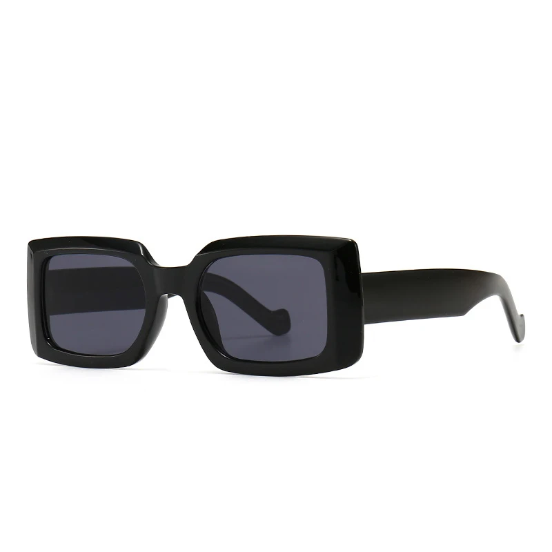  86386 Newest trendy sunglasses custom logo retro vintage thick frame small rectangle sunglass 2021 for women