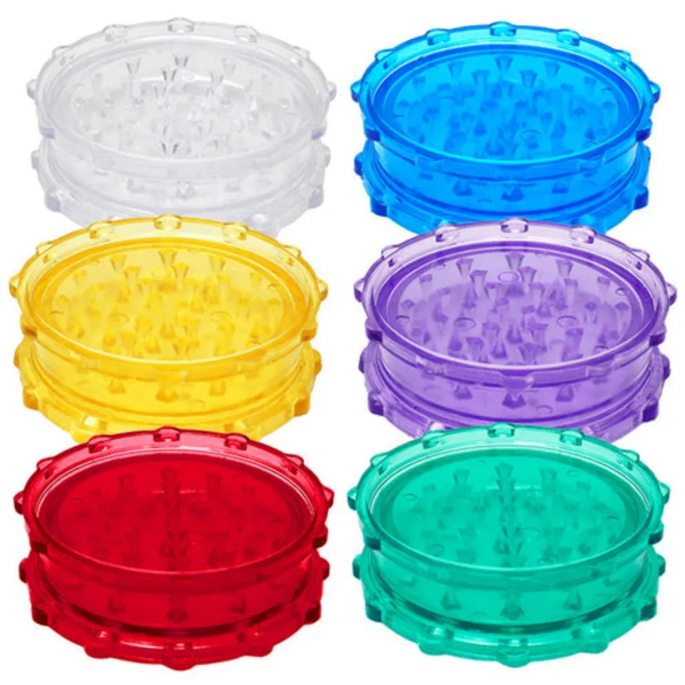 Пластиковая травяная мельница с логотипом на заказ, пластиковая двухслойная деталь, акриловая мельница для табака