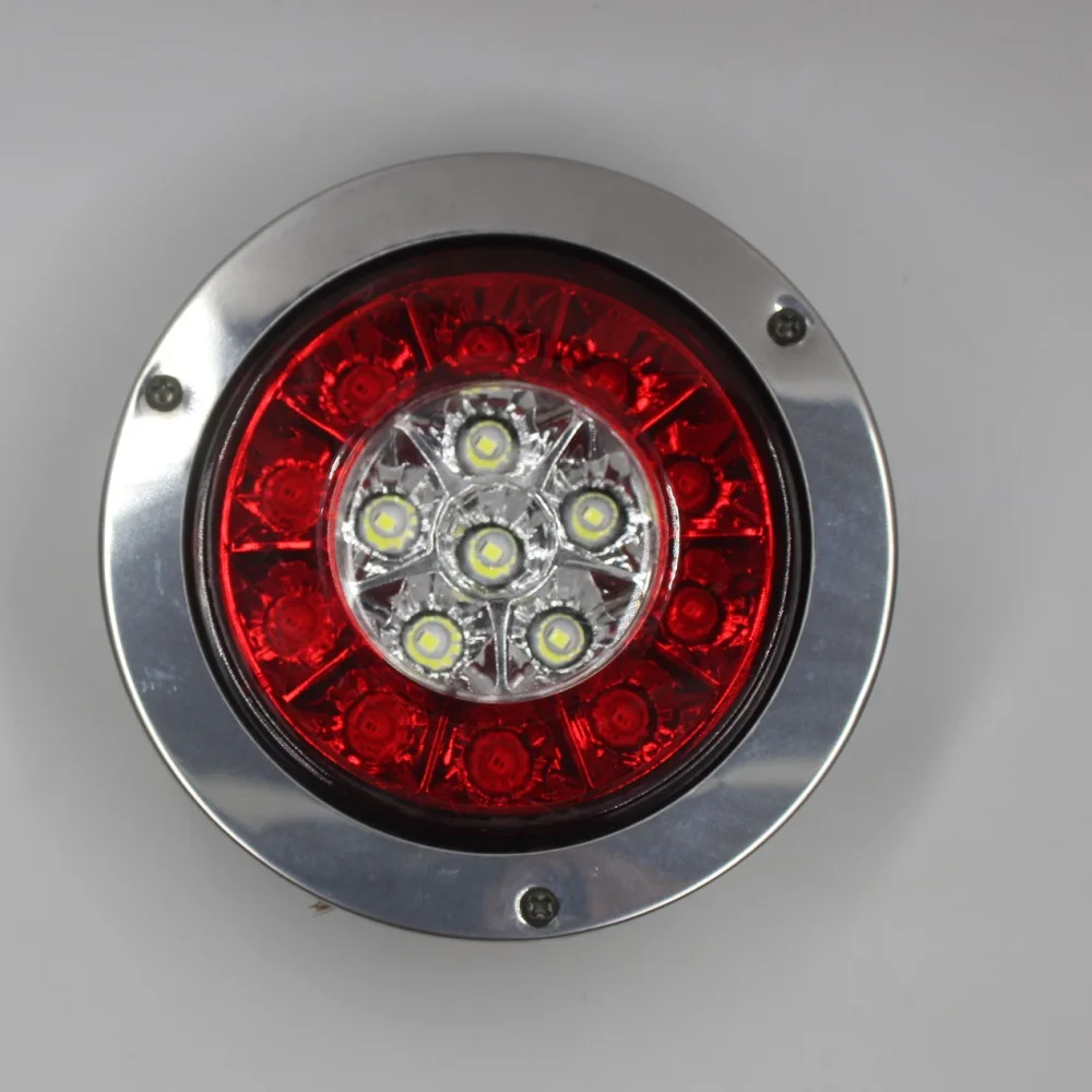 13 7*13 7 см 5.39in 24v 16led 4 провода с нержавеющей сталью задний фонарь для грузового прицепа