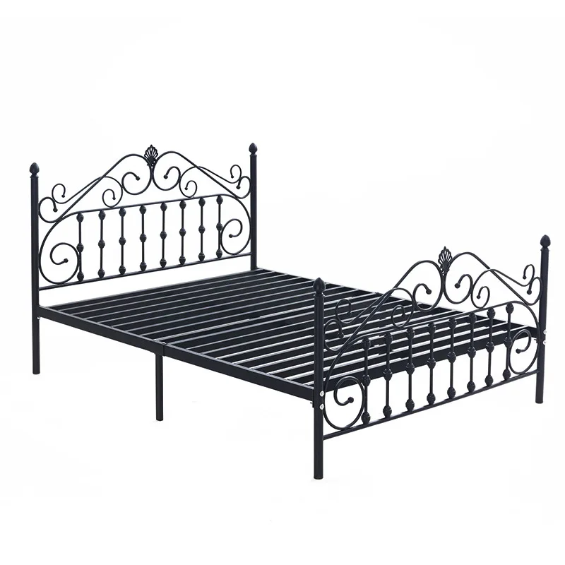 New  design Metal Bed Frame  Bedroom Dormitory Simple Modern Teenage  Stable Twin Bed Frame