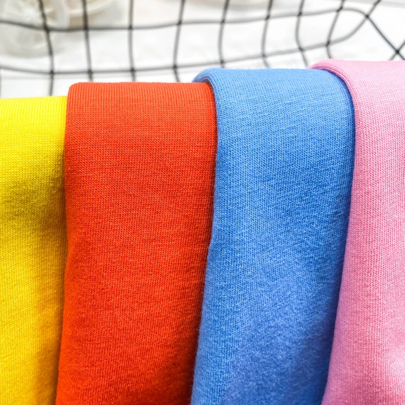 Custom 160Gsm 100% Cotton Manufacture Raw Material 100 Percent Interlock Combed Yarn Pima Cotton Fabric