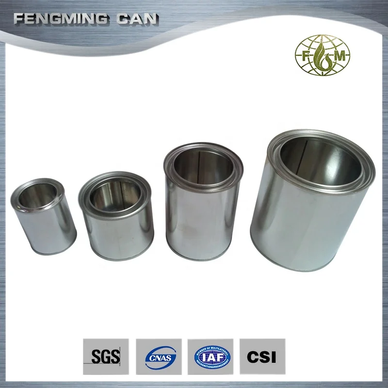 100ml round empty paint can from tin can manufacturer