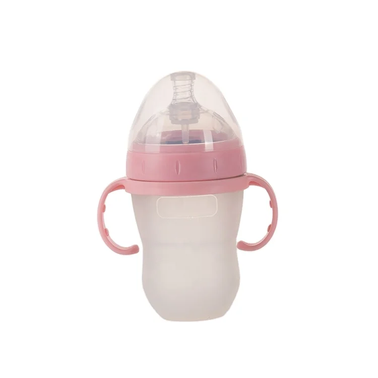 
BPA Free Food Grade Manufacturer Soft Silicone Milk Feeding Baby Bottle 