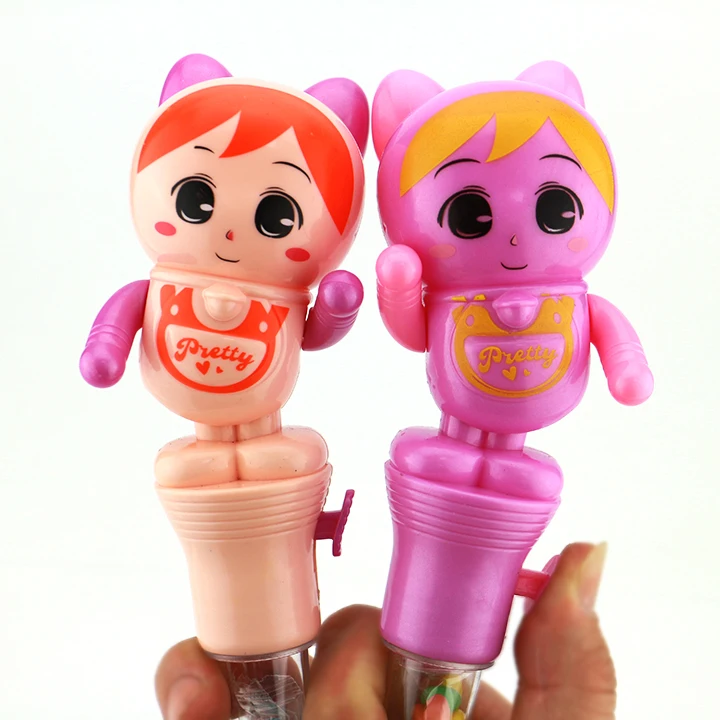 Shaking dance girl toys with tablet pressed candy dancing toy candy