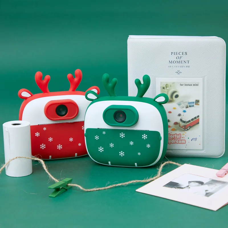 2021 новые рождественские подарки для детей Polaroid Instant Camera 26MPx Dual Lens Mini SLR термобумага мгновенная Фотопечать