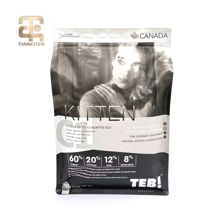 Custom 135 Degrees Celsius Retort Sterilization Cat Snacks Treats Packaging Cooking Bag Small Microwavable Pouches