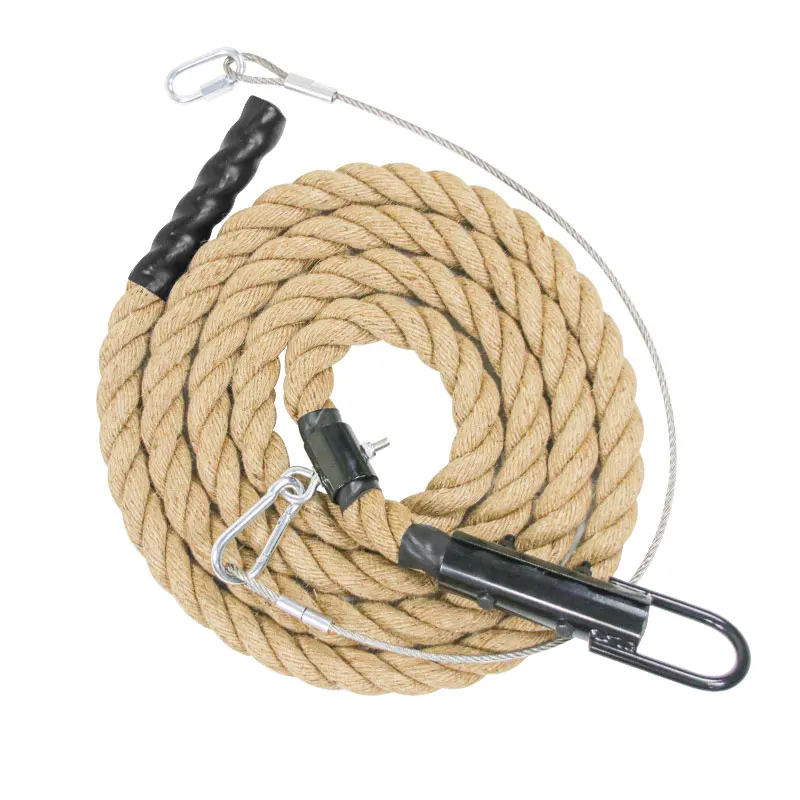 Climbing Rope for Fitness and Strength Training Workout Gym Climbing Rope 1.5' in Diameter With Safety Wire