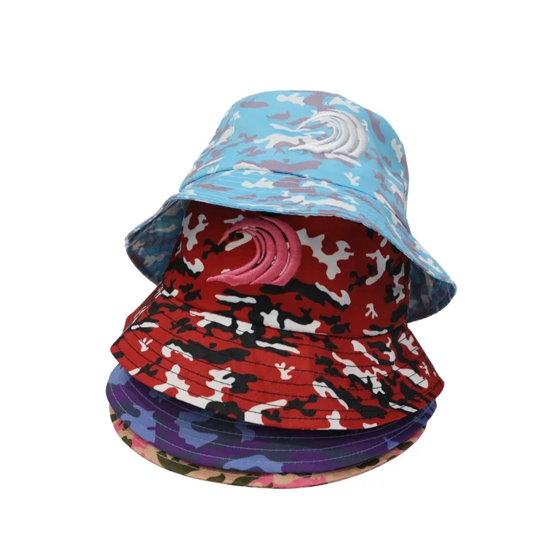 Private Label Designer Reversible Bucket Cap Adjustable Custom Bucket Hat Reversible  Logo Bucket Hat