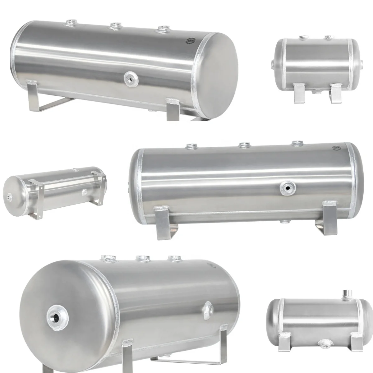 Brake air tank manufacture 80l horizontal air reservoir tank aluminum 150PSI/200PSI freight liner truck parts&accessories