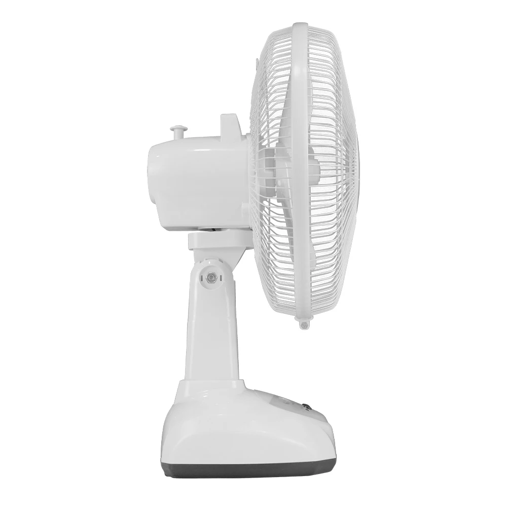 Factory Wholesale Small 12 Inch AC DC Usb Rechargeable Table Stand Solar Electric Fan With Solar Panel