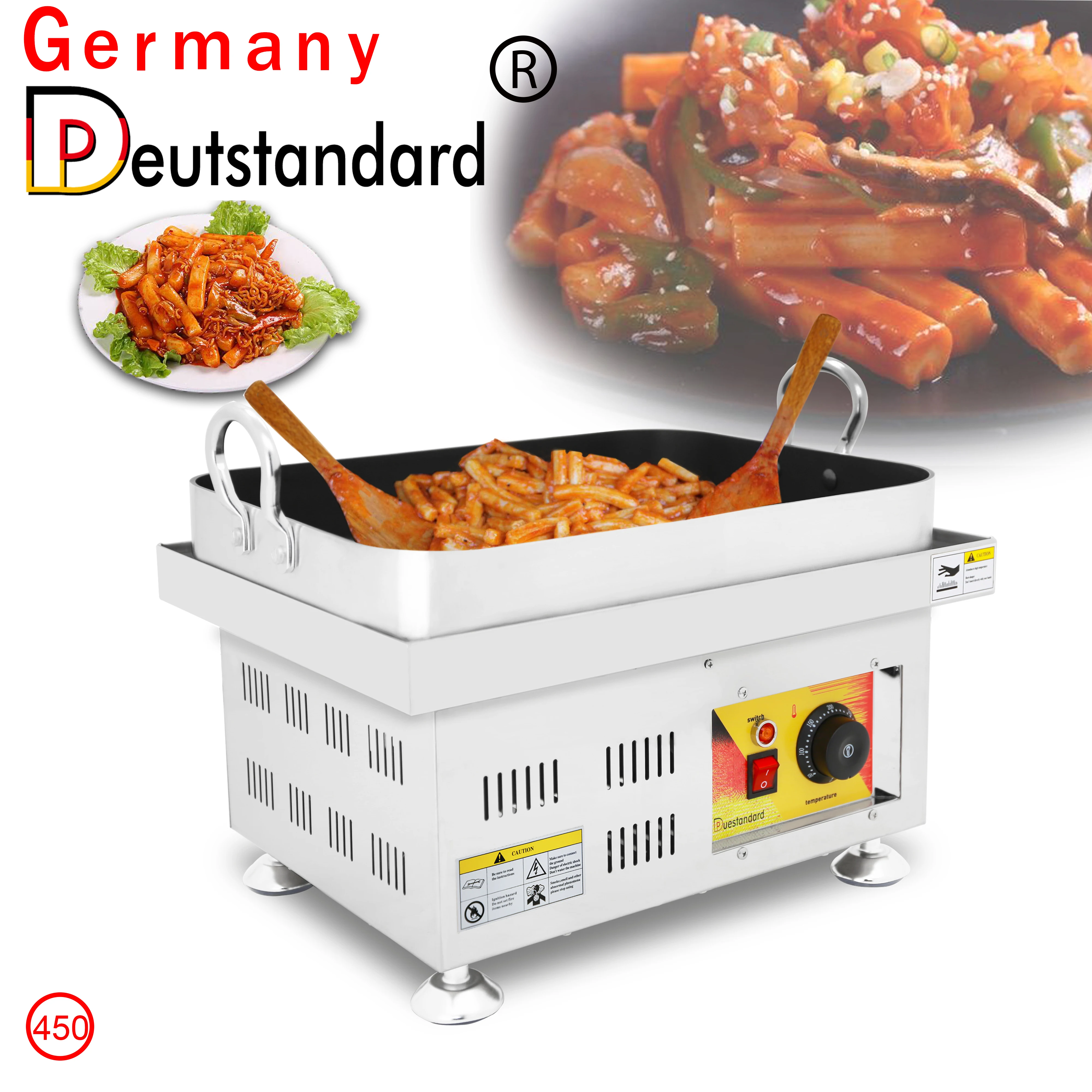 
new design electric korea fried rice cake machine Toppoki maker 