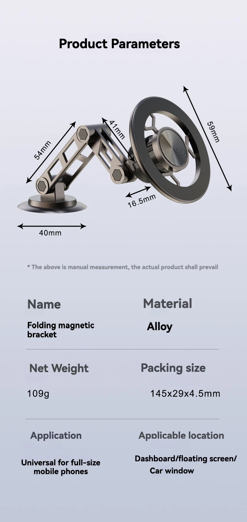 Phone Holder for Compatible Iphone Magsafe Ball Universal Magsa Folding Support Atb Esamcore & Tablet Phone Holder