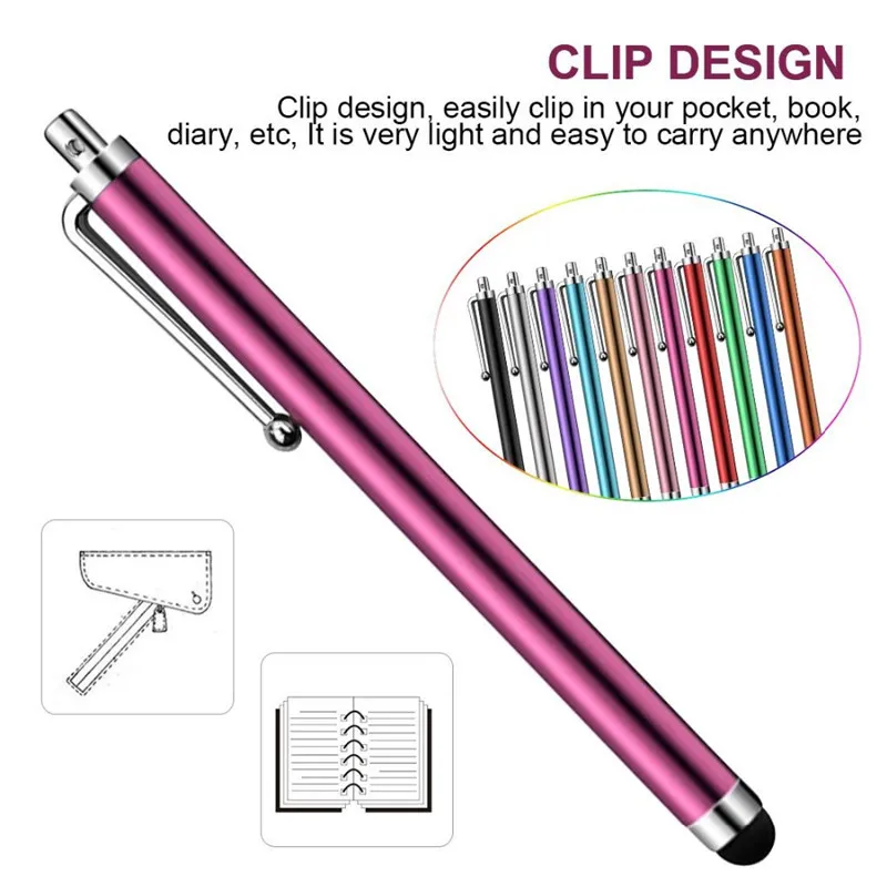 Metal Tablet Pen Stylus Pen Capacitive Touch Screen For Universal Mobile Phone Tablet iPod iPad cellphone