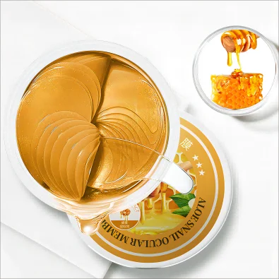 2024 anti-puffiness anti wrinkles firming 60pcs Honey eye mask at night or morning for removing wrinkles under eye vegan pads