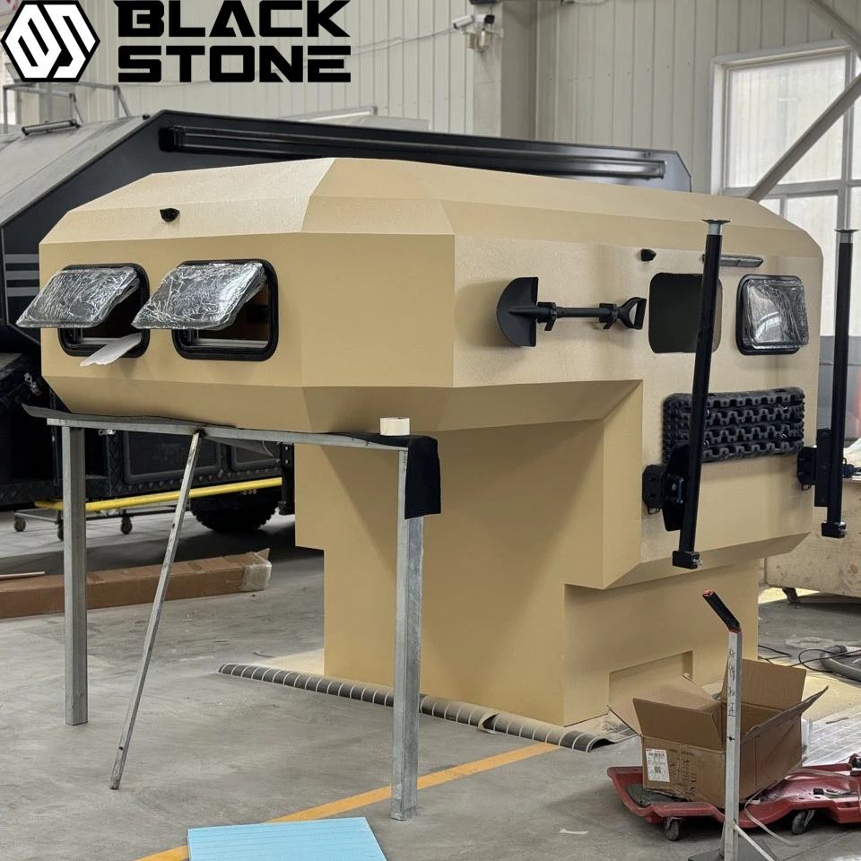 Truck camper box trailer house body slide in fiberglass off-road aluminum small semi  truck rv camper for sale