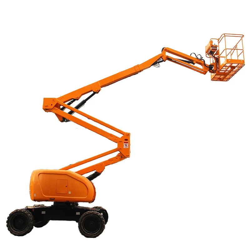 Durable Towable Articulated Boom Lift for Efficient Indoor & Outdoor Maintenance