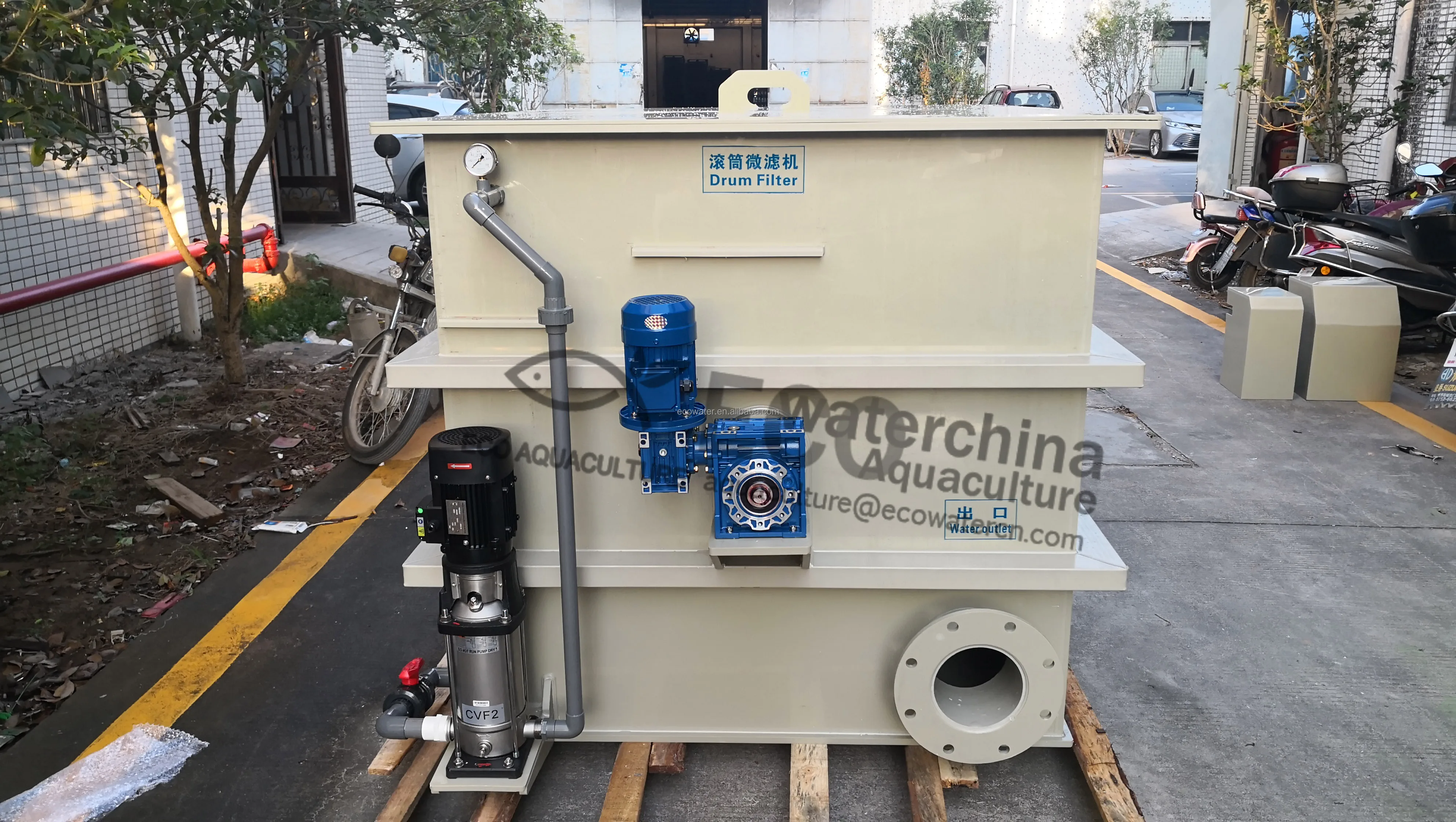 ECO Factory direct marketing sale drum filter for koi pond filter