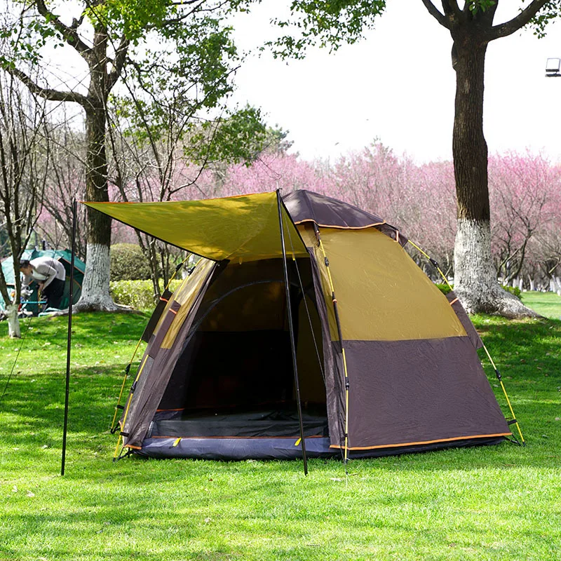 3-4 person  tent Oxford cloth family picnic outdoor camping tent camping supplies wholesale