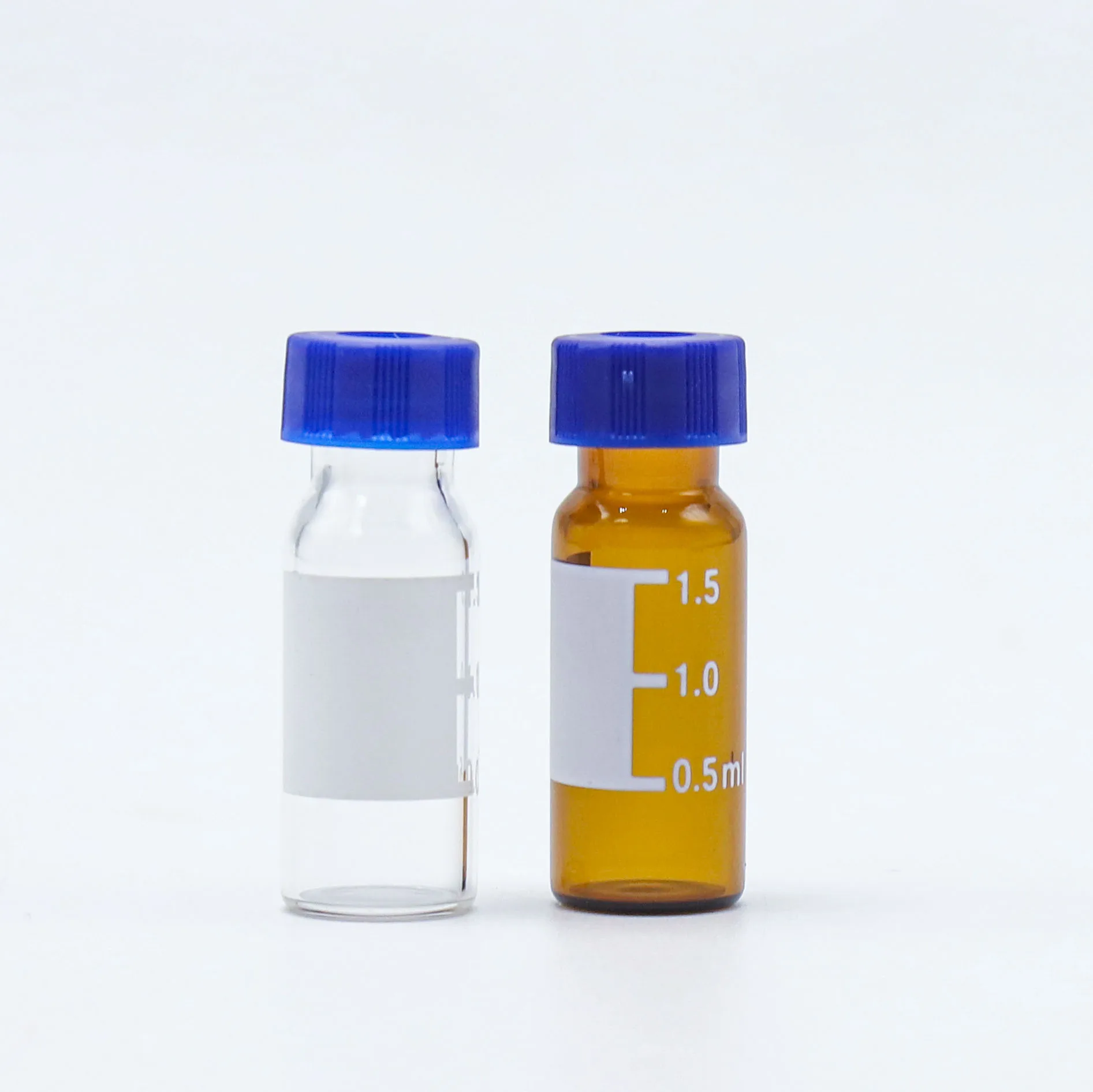 Homay packaging 1.5/2ml hplc glass vials with screw cap for chemical experiment