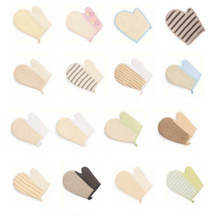 Экологически чистые натуральные отшелушивающие Сизалевые перчатки из конопляного волокна, рукавица, варежка, губка для ванны, скребок для удаления омертвевшей кожи, перчатки