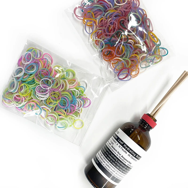 China Manufacturer Rubber Band Small Size Diameter colored Rubber band for loom