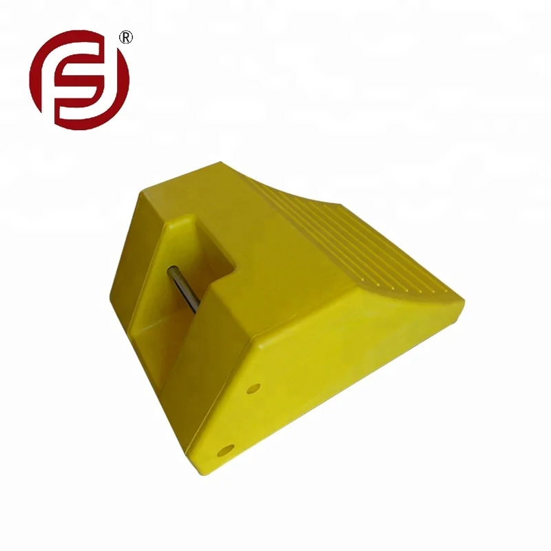 Heavy duty car equipment parking block foam urethane wheel chock  rubber parking wheel stopper car tire stopper rubber