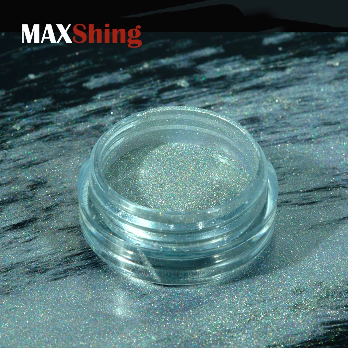 Оптом Радужный лазерный порошок хлопья золото/серебро голографический пигмент для лака для ногтей