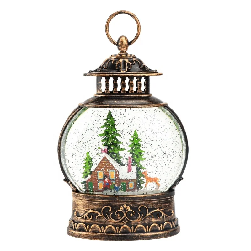 Best-selling Santa Claus Crystal Lights Lantern Christmas Decorations Christmas Lantern