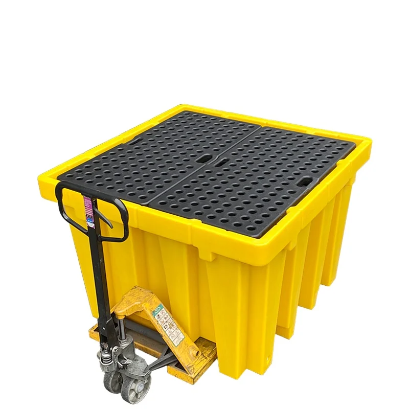 Rotomolding Chemical Storage 1300L 343 US gal IBC Bunded Pallets Secondary Containment