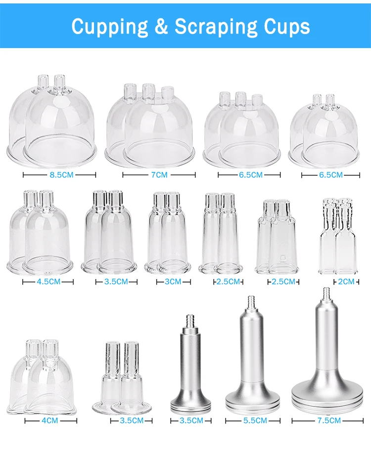 30pcs Suction Cup Vacuum Enhancement Butt Lifting Massage Therapy Breast Enlargement Machine