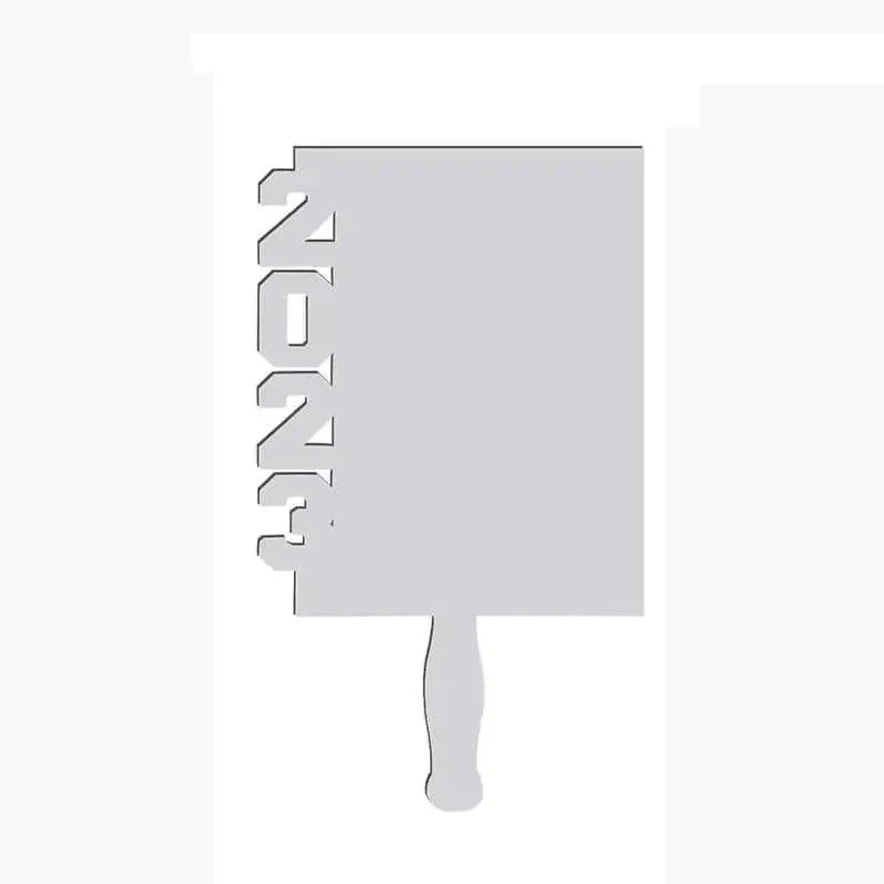 2023 MDF Sublimation Blank fans Photo Frames Photo Panel hand hold fan for graduation paddle fans Desk Decoration Gifts