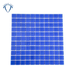 Factory Price Blue Glazed Ceramic Bathroom Swimming Pool Mosaic Tiles