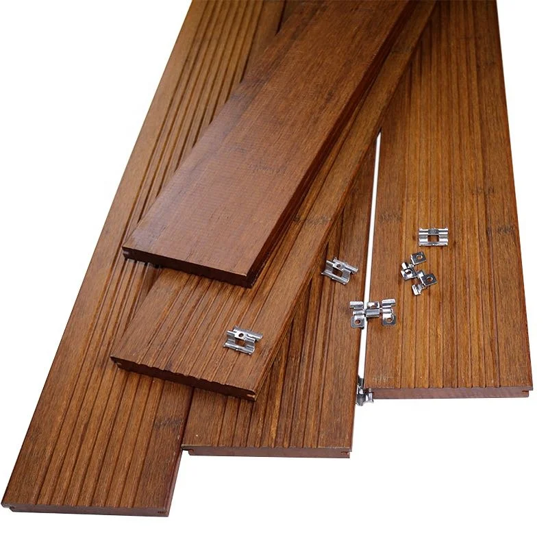 Environmental Friendly Dark Carbonized Strand Woven Bamboo Outdoor Decking