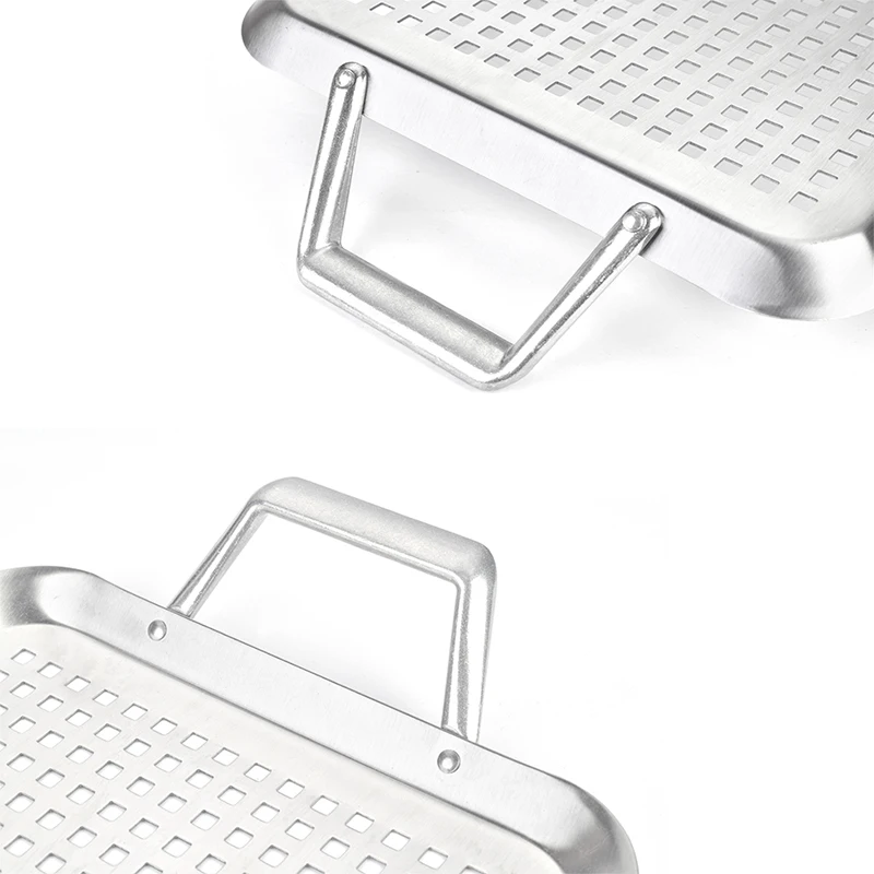  Hot Selling BBQ Basket Barbecue Tools Grill Accessories Grilling Pan With