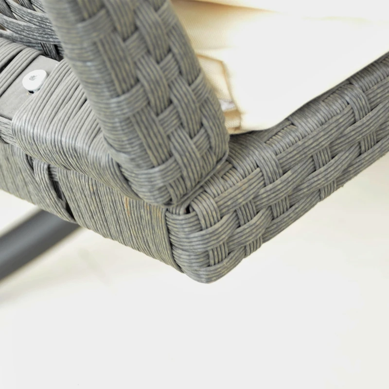 Comfortable Rattan Rocking Chair Natural Rattan Chair with Cushion Lounge Chair