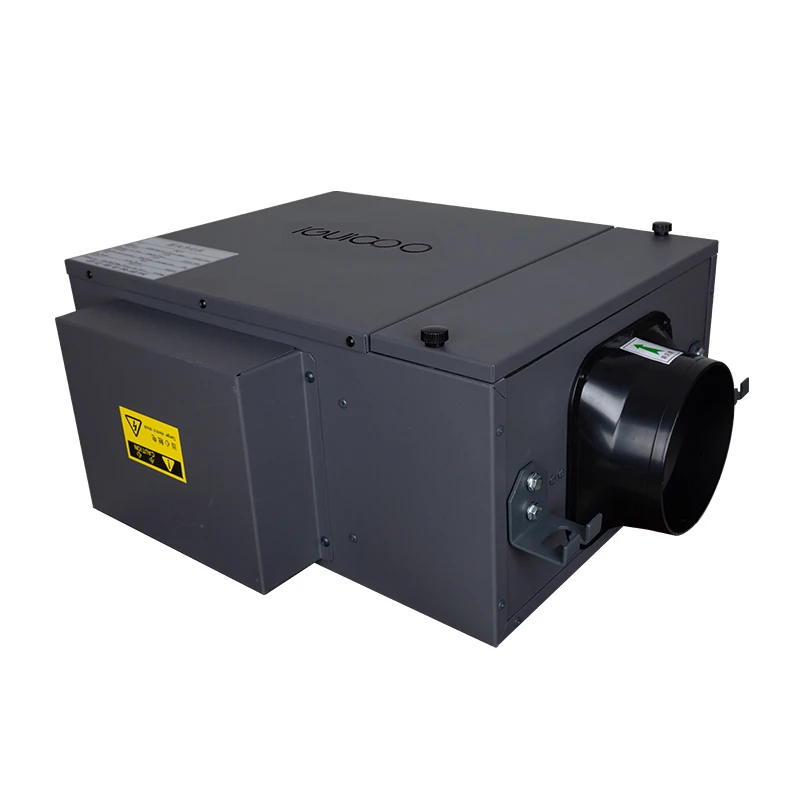 Unidirectional flow new fan charged auxiliary heat smart ventilation air filter ventilation system