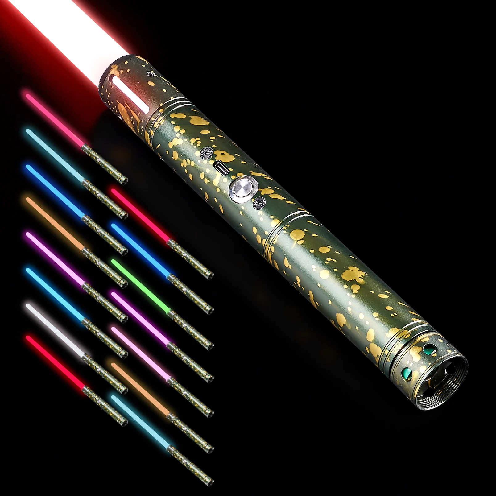 Warwolf 1pc EGW11-1 Wholesale Anakin Lightsaber RGB 15 Colors Metal LGT Lightsaber