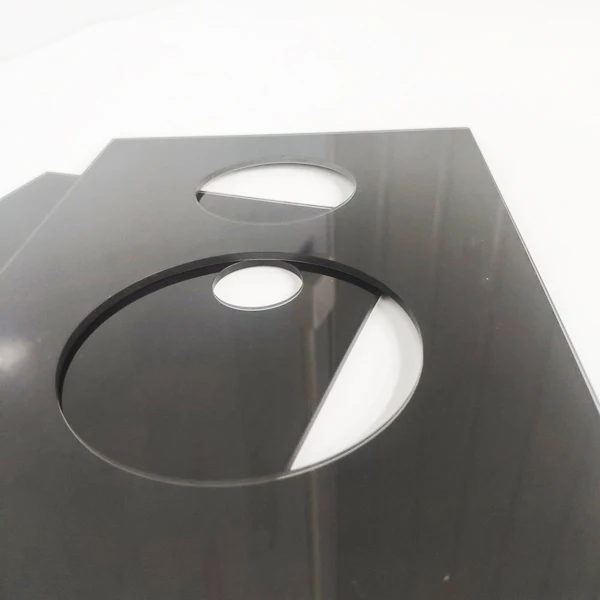 China  factory supply 2mm 3mm 4mm 5mm CNC grilling edges toughened silk screen printed glass panels