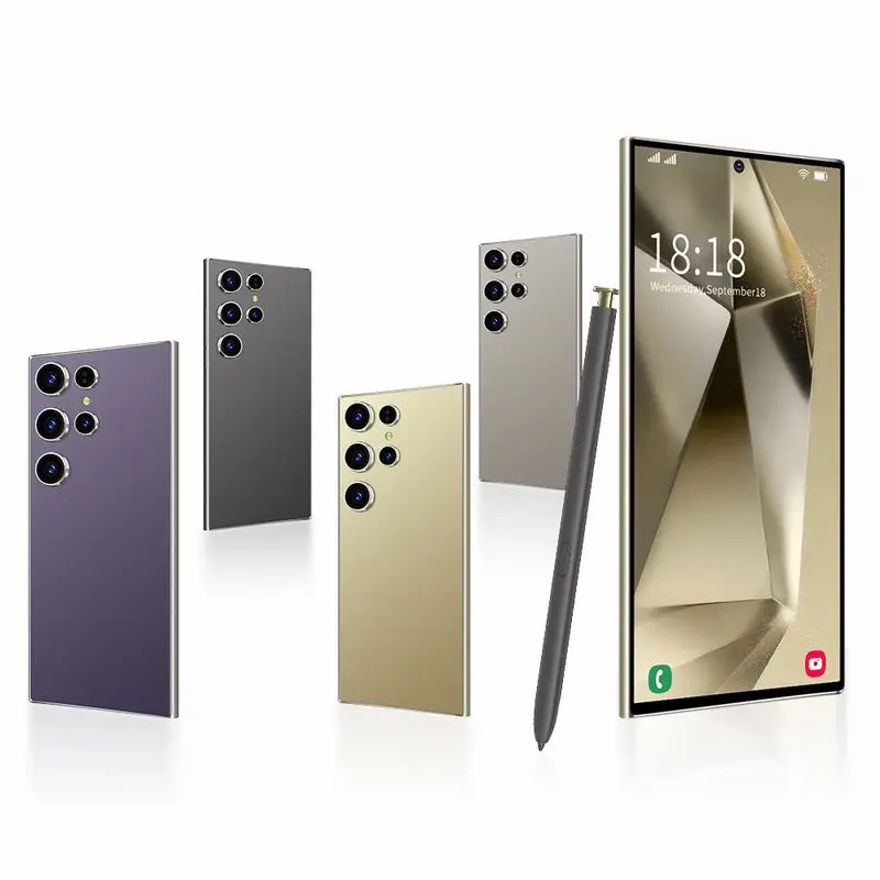 Лидер продаж Оригинальный сотовый телефон S24 Ultra 16g + 1tb смартфон 7 3 дюймов разблокированный двойной карты 5g телефоны Android 13 0 мобильные