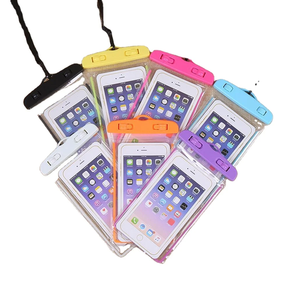 Universal Waterproof PVC Mobile Phone Cases Clear Pouch Waterproof Bag,WaterProof Cell Phone Bag with custom  logo for free