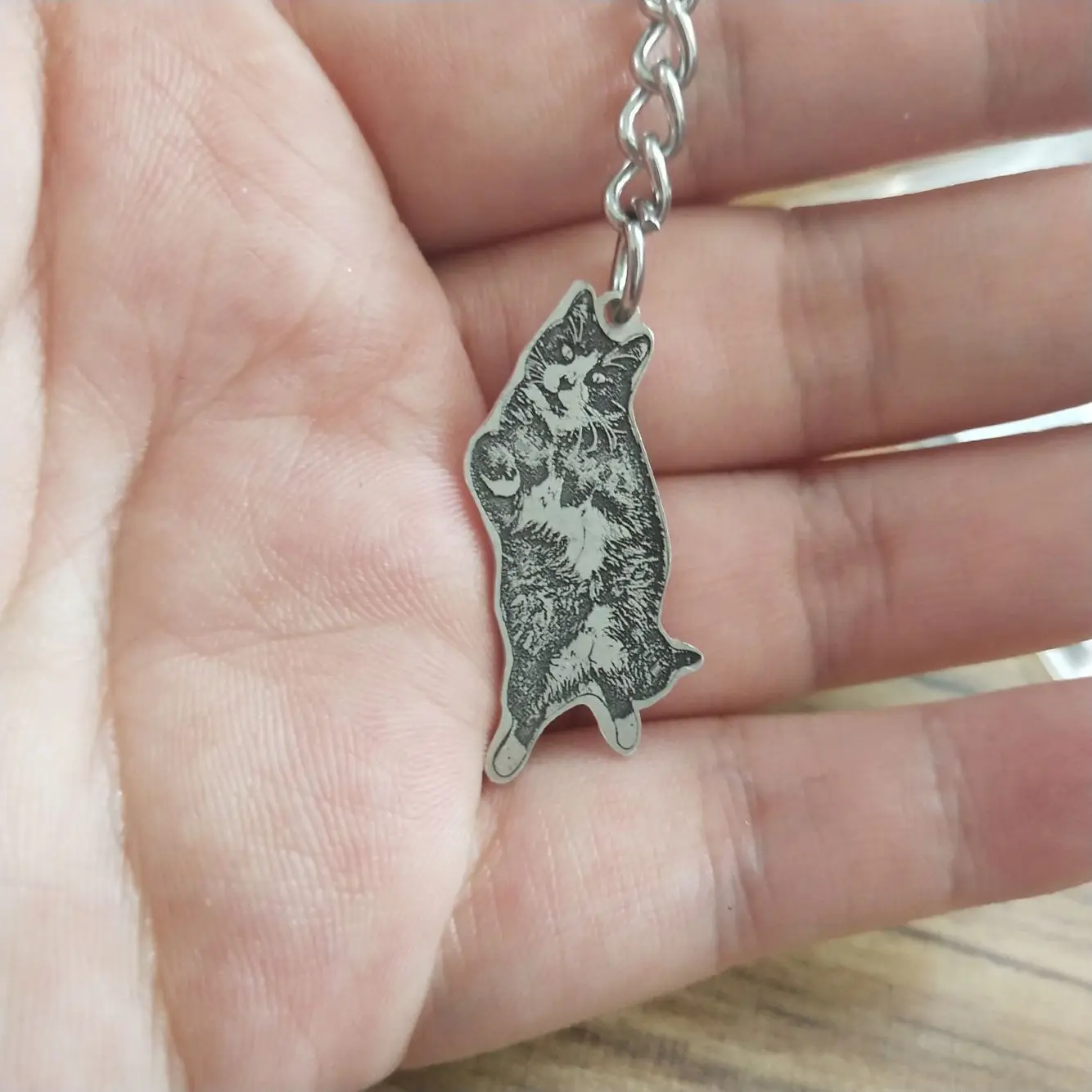 DIY Personalized Laser Stainless Steel Pet Photo Graffiti Carved Name Dog Tags Pendant Necklaces