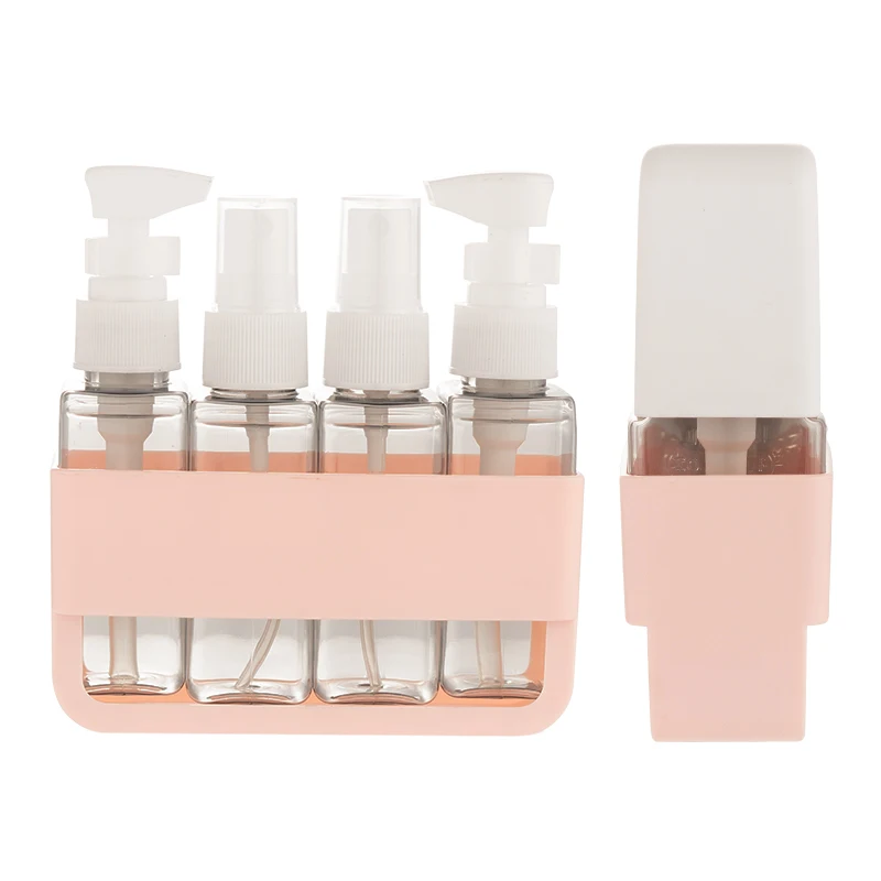 Plastic refilled 2 in 1 Travel Bottles Set for woman leak Proof Travel Bottles Set for Shampoo Lotion Liquids on airplane